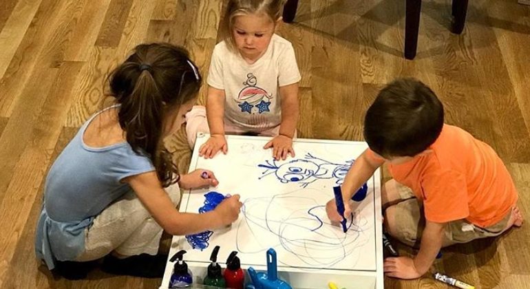 large drawing activity for children